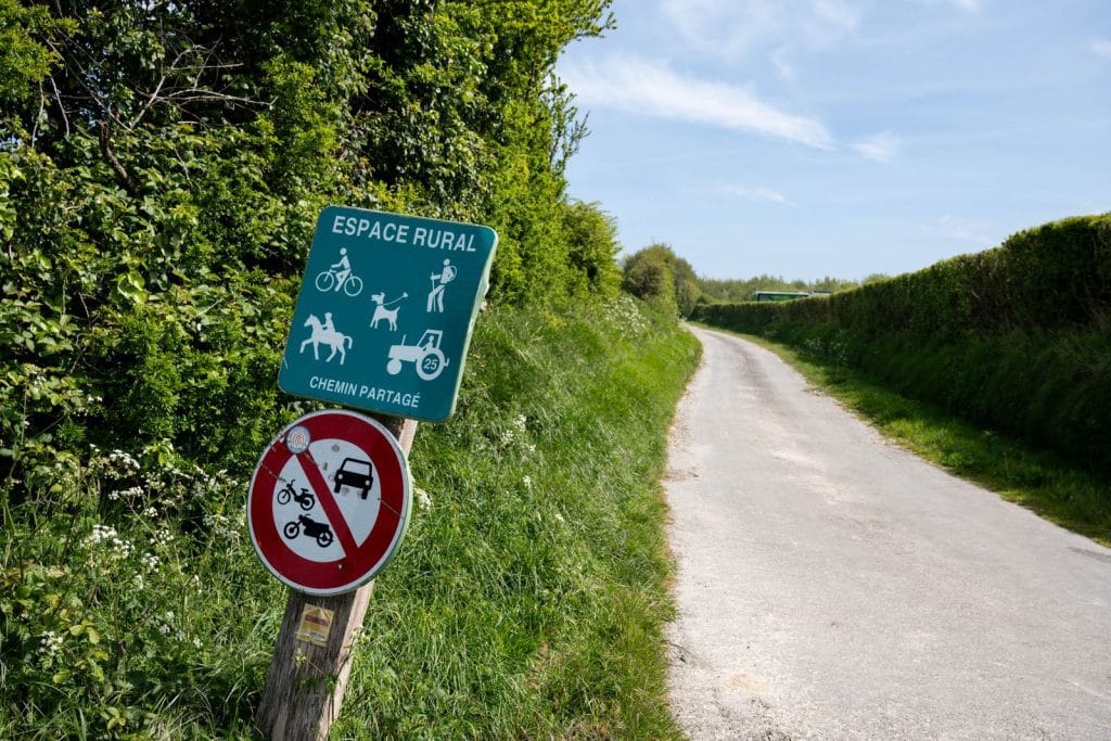 Chemin rural pouvant faire l'objet d'une servitude de passage